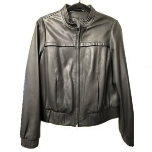 Women's Black Genuine Soft Leather Jacket